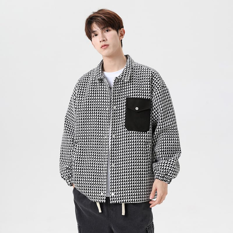 American Summer Youth Plaid Casual Collar Jacket 7