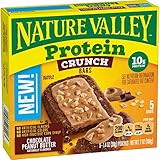 Nature Valley Protein Crunch Bars, Chocolate Peanut Butter, 1.4 oz, 5 ct (Pack of 6)