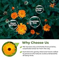 Vista 8 de 50 bolsas de té de caléndula Flores secas de caléndula Hierba de té herbal - 50 unidades 1.5 g Flor Hierba