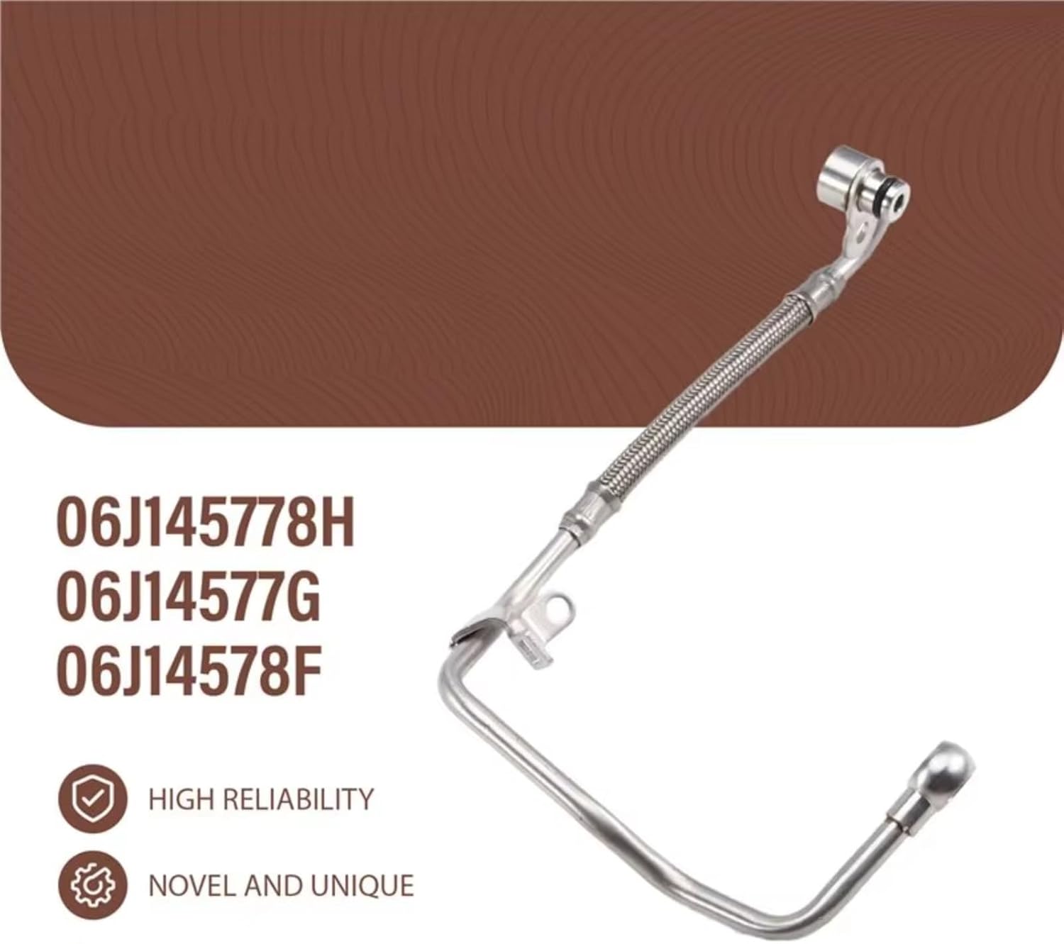 Turbocharger Oil Return Pipe Compatible with A3 2008-2013 for Q3 2012-2018 for TT 2007-2014 Car Turbocharger Oil Supply Pipe Accessories 06J145778H 06J145778F