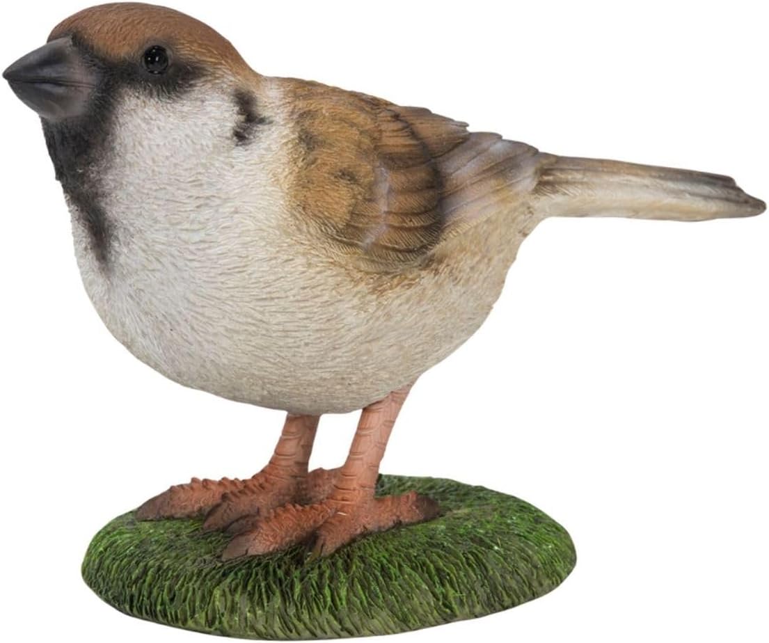Oubia Swinging Sparrow 10.5 * 6.5 * 8.5cm Doll Figurine Figurine Animal Garden Decoration Bird H20058