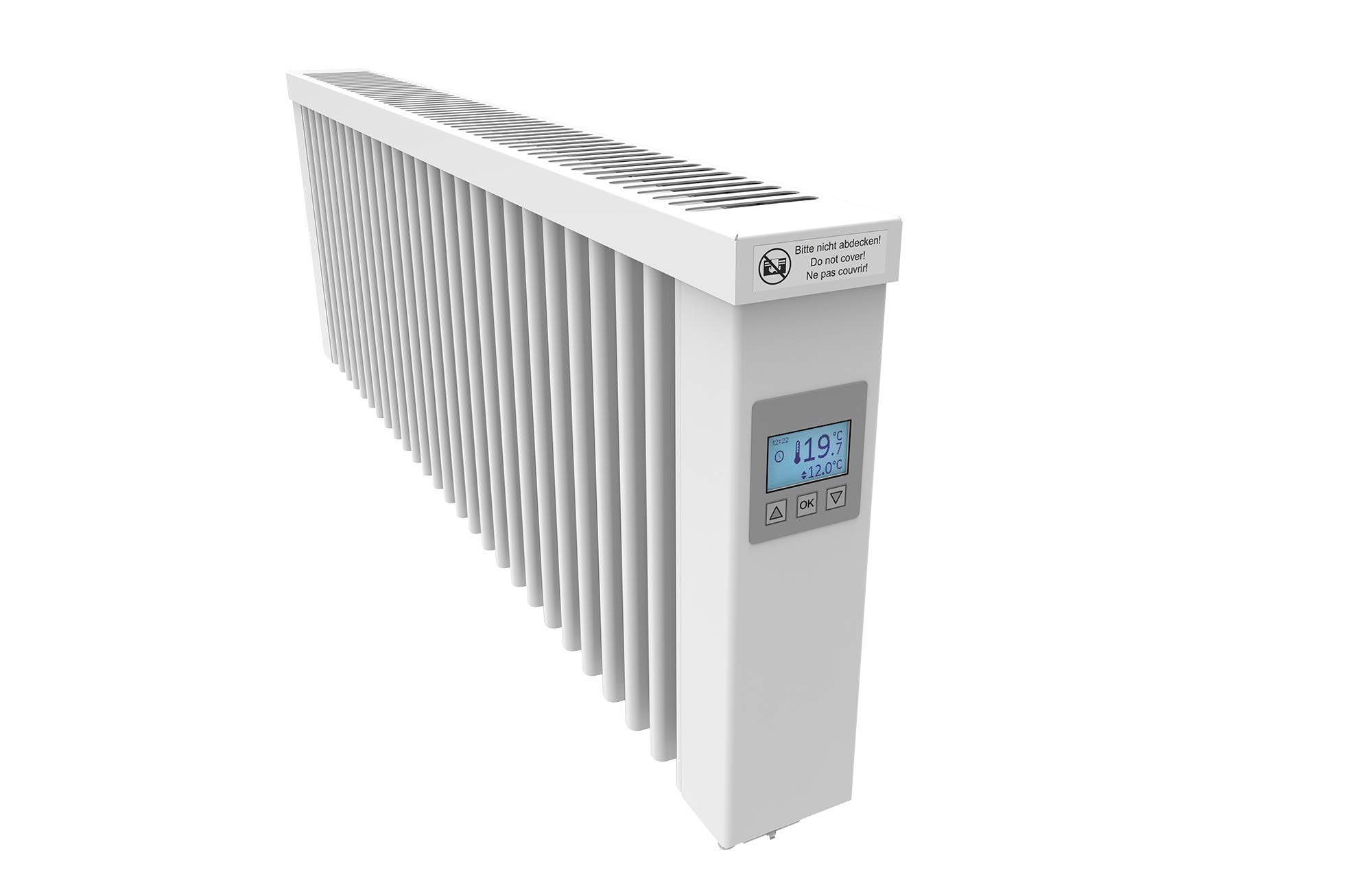 2kw Electrorad Aeroflow German Style Chamotte Fireclay Electric Heating Radiator AF14