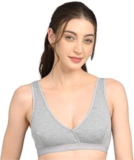 So Glamy Non Padded Sports Bra | V Neck Design | Wide Straps Support | Breathable Fabric | Everyday Comfort Fit Price In India