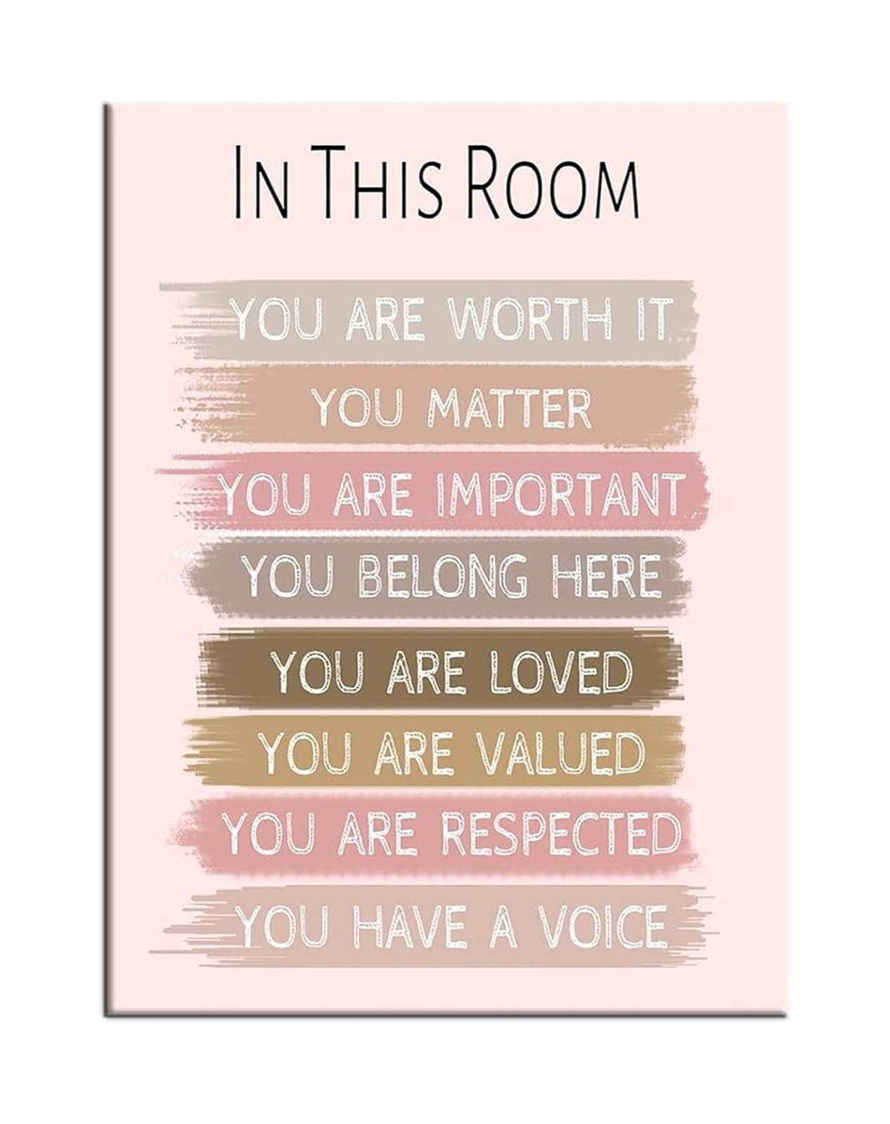 Reiuafwygv Unframed Teen Room Decor Motivational Canvas Wall-Art Inspirational Entrepreneur Quotes For Classroom And Office