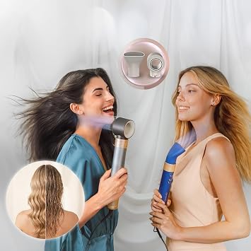Cecotec Coanda CeramicCare Technology 14in1 AirGlam Black 1400W Heating Brush with 14 Heads Digital Motor Frizz Eliminator 3 Temperatures