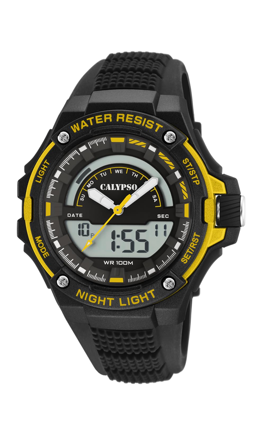 CALYPSO Watches Mens Quartz Watch, Analogue-Digital Display and Plastic Strap K5768/4