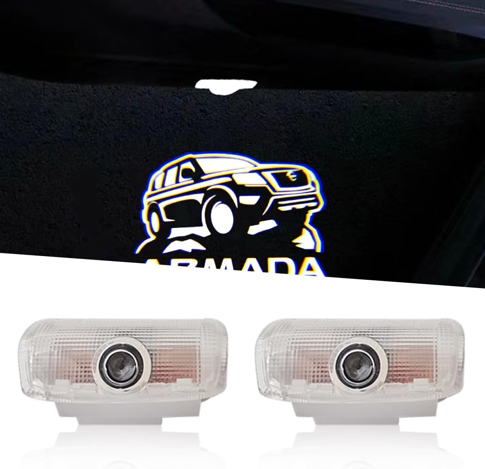 2PCS Non-Fading LED Car Door Logo Lights Projector Compatible with Maxima 2004-2022 Puddle Lights Ghost Shadow Light Kit Car Accessories (Maxima)