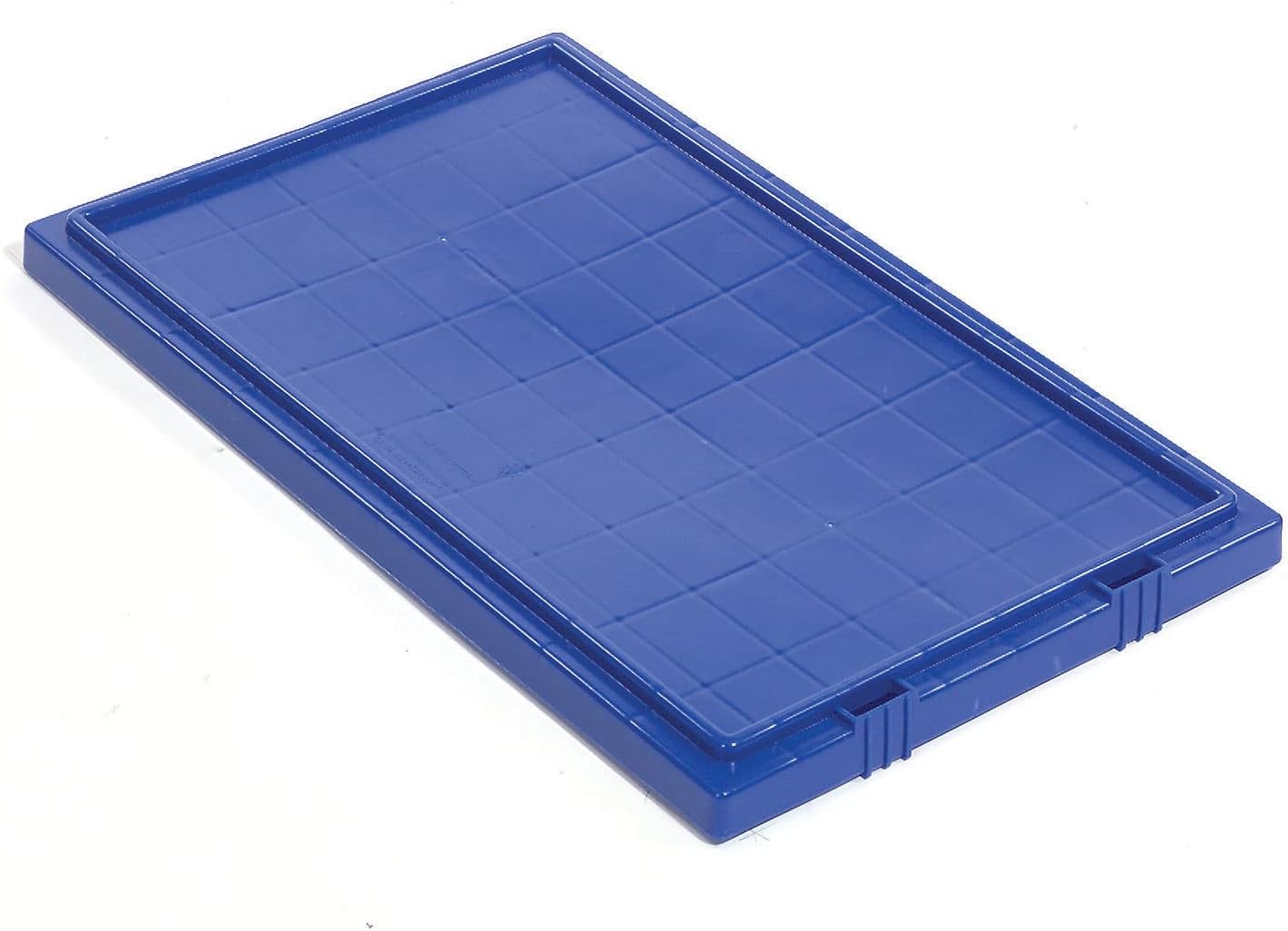 QUANTUM STORAGE SYSTEMS Lid for Stack And Nest Shipping Containers SNT180, SNT185, Blue, Lot of 6