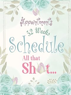 Appointment Book: At a Glance Weekly Appointments Planner | 52 Weeks Undated | Daily Scheduler with Hourly Slots and 15 Minutes Increments