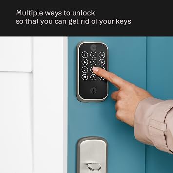 Yale Assure Lock 2 Touchscreen with Wi-Fi and Ridgefield Handle in Black Suede