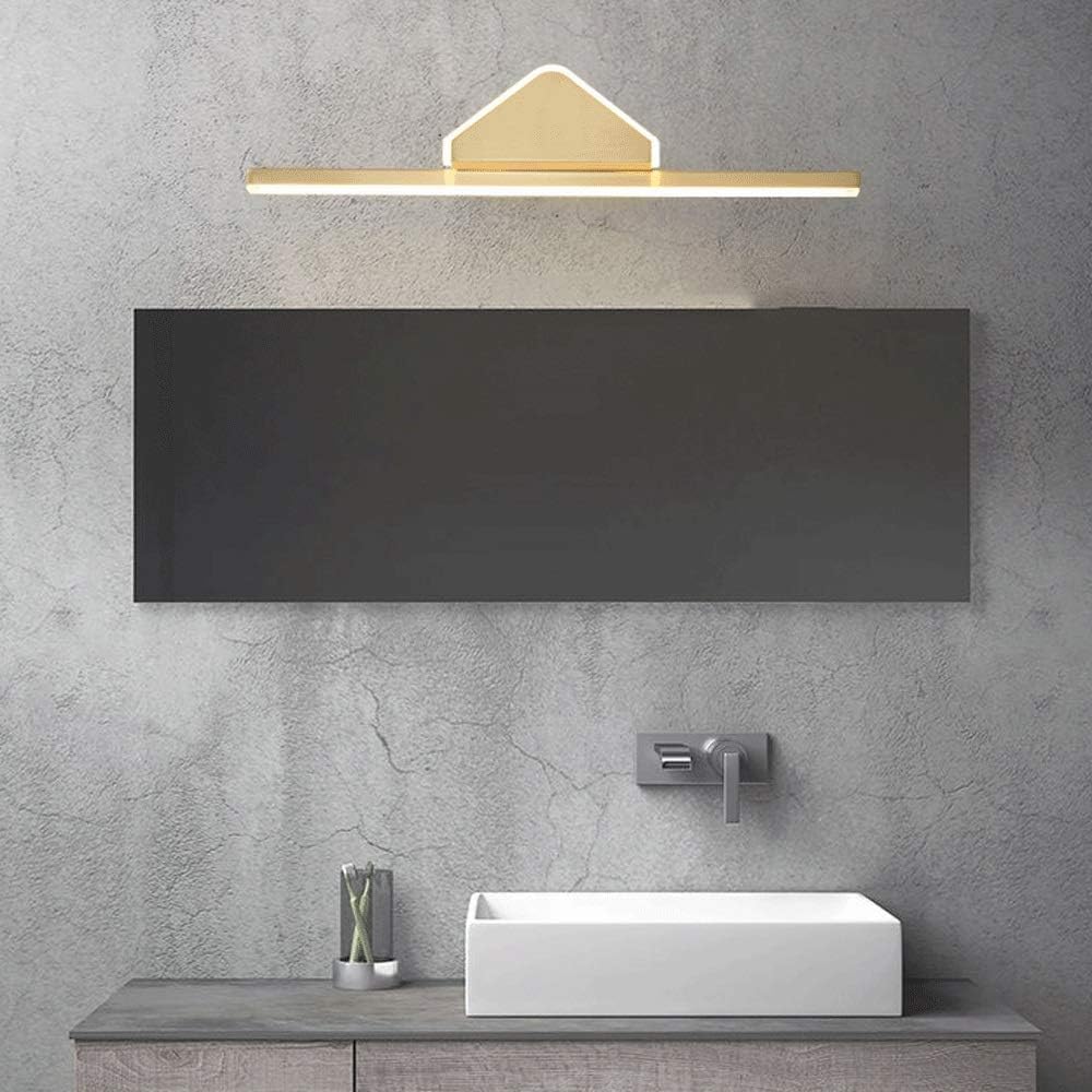 wall lamp Światło na lustro łazienkowe 9W LED Lustrzana lampa przednia, Kinkiety ścienne Złote metalowe lampy lustrzane do makijażu, Oświetlenie szafki lustrzanej, Oprawy oświetleniowe wiszące Wall