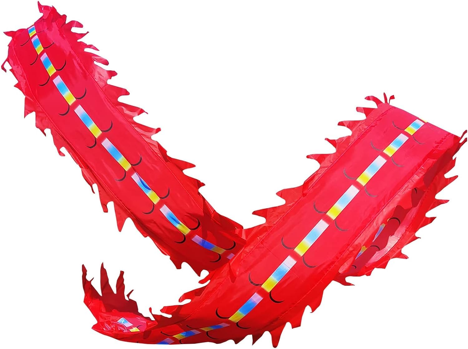 Ruban de danse du dragon rouge de 10m pour fitness et fête