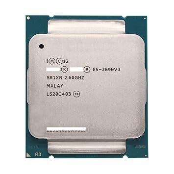 CPU Processor E5 2690 V3 E5 2690V3 E5-2690V3 Processor 2.6Ghz 12 c 30MB Socket LGA 2011-3 CPU Suitable X99 Motherboard Good Performance, high Efficiency, Clear Picture