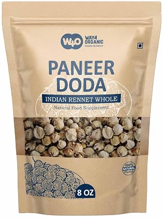 Paneer Dodi | Indian Rennet | Paneer Doda | Withania Coagulans | Paneer ka Phool 8 OZ 8 Oz Pack of 1