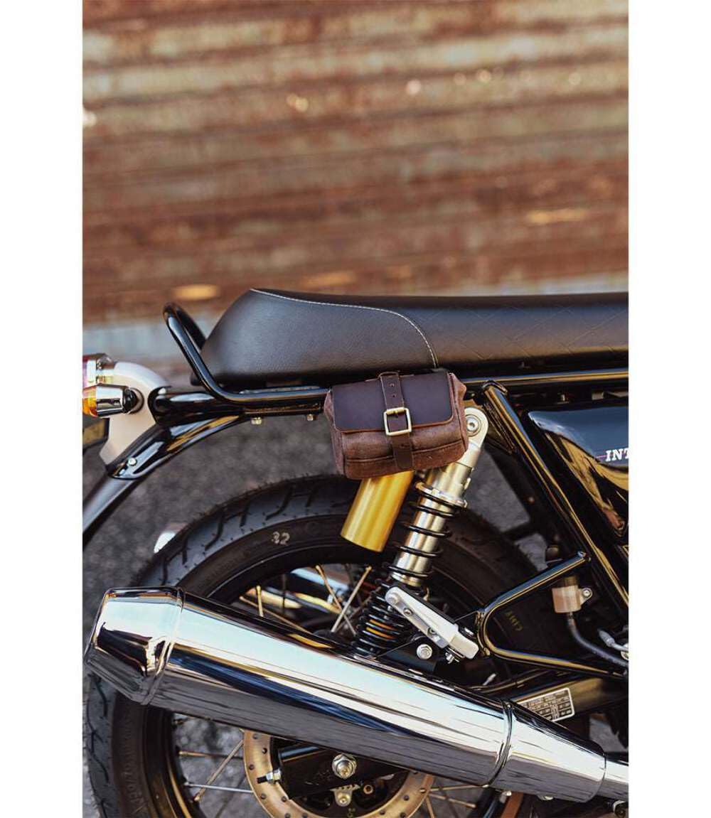 Borsa Porta Lucchetto Marrone Portalucchetto Universale Moto