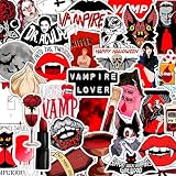 BulbaCraft 100 Pcs Vampire Stickers - Vampire Gifts, Gifts for Women & Men