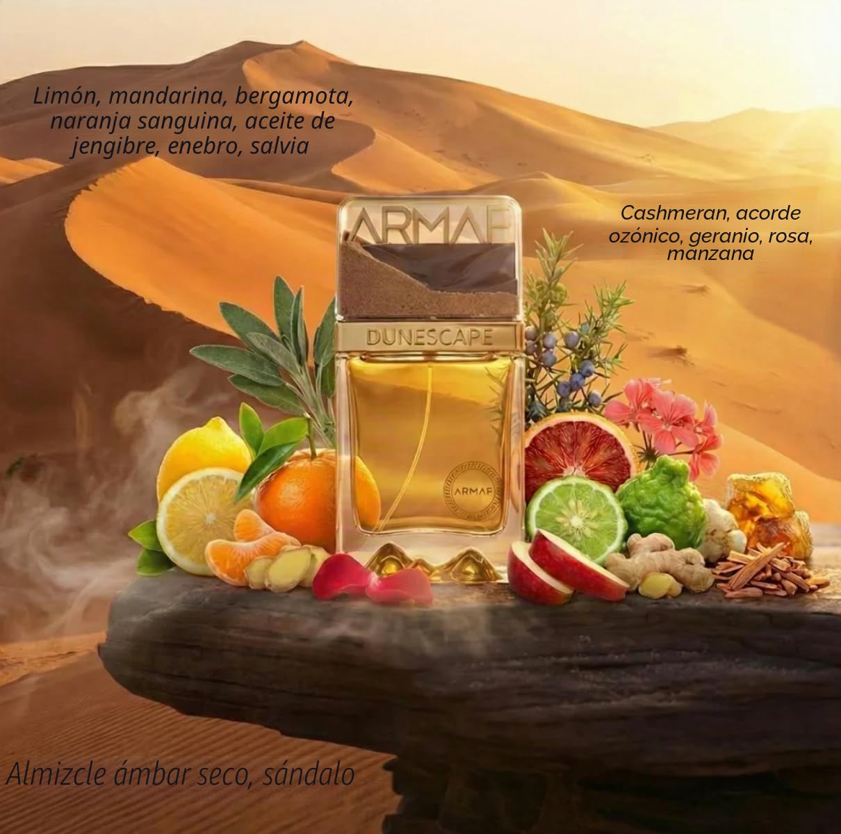 Armaf Dunescape Citrus, Fresh, Woody, Eau de Parfum Spray Long Lasting Fragrance for Men 100ml