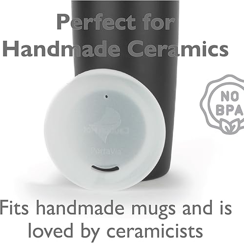Miniatura 9 de Porta Via Tapa de silicona reutilizable para taza de café  Se ajusta a la mayoría de los vasos de viaje, botellas de agua y tazas de café de