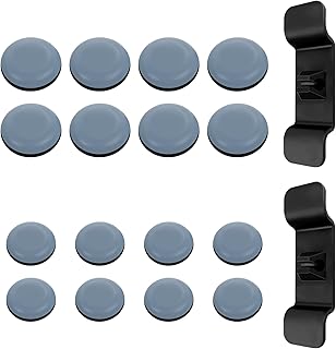 16pcs Furniture Sliders，Kitchen Appliance Sliders Appliance Sliders Easy Movers Adhesive Sliders，for Small Kitchen Appliances Furniture and More（with 2pcs Appliance Cord Winder）