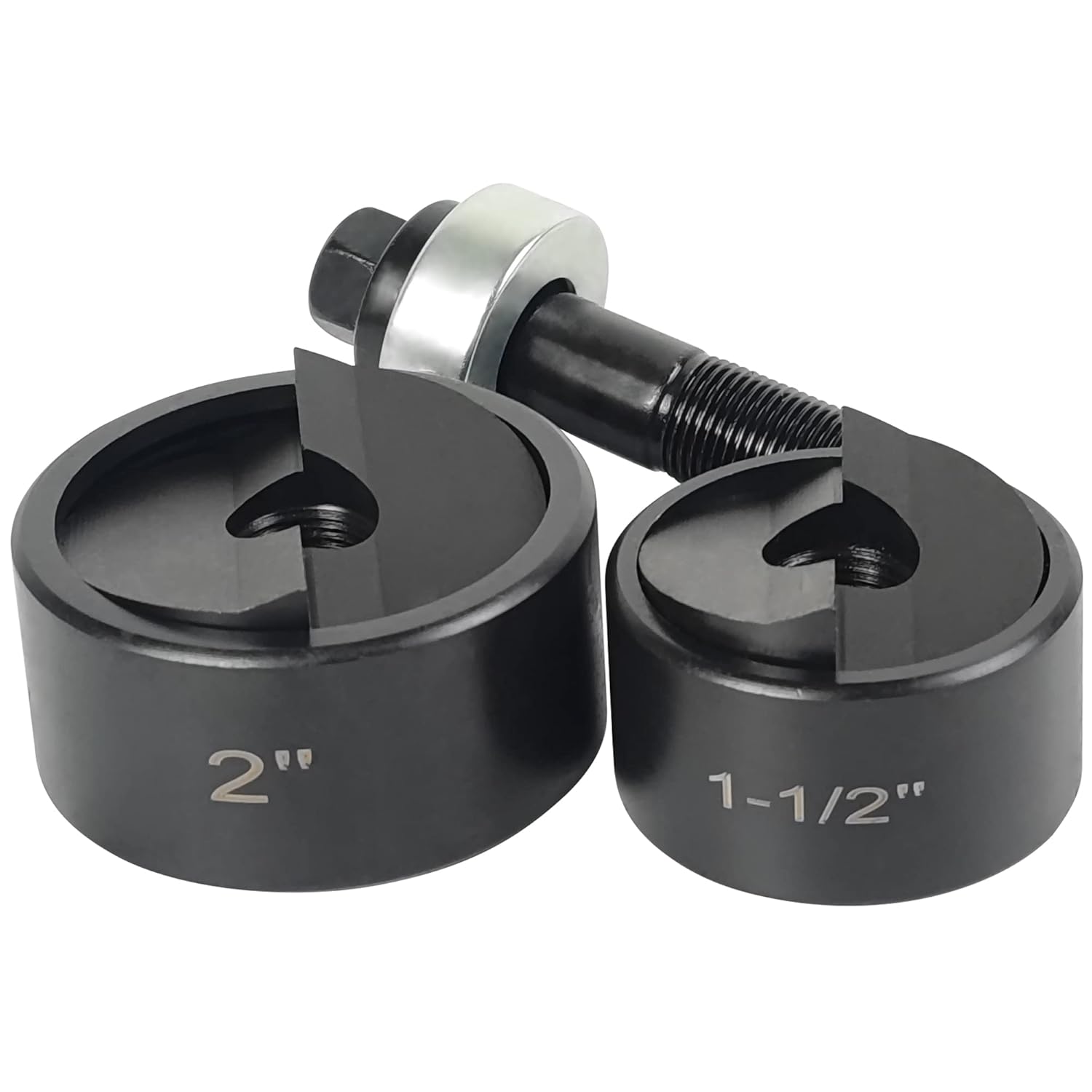 AMZCNC Manual Knockout Punch Driver Kit for 1-1/2 inch to 2 inch Electrical Conduit Hole Sizes ((Conduit Hole Size) 1-1/2"~2" Knockout Punch kit)