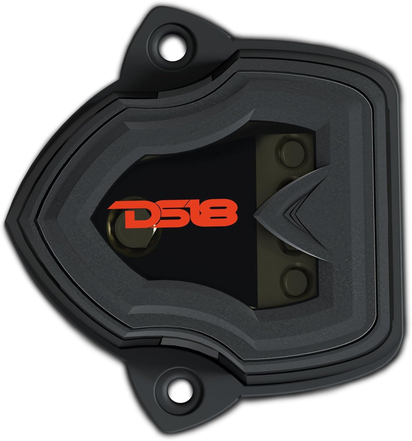 DS18 DB1448 12 Pack Distribution Ground Block - 1x4GA in/ 4x8GA Out, Nickle Plated Internal Material, High-Strength Heat Resistant Plastic, Oversized Screws for Secure Connections (1 in 4 Out) 12 Pcs