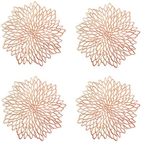 2er-Set Runde Tischsets Mit Löwenzahn-Muster, 38x38 Cm, Silber – Dekorativ & Wärmeisolierend Für Küche & Esstisch