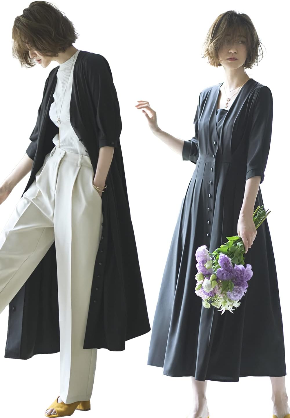 ルイ ルエ ブティック] 2way フロントボタン タック ワンピース レディース ミセス ママ 大人 シンプル カジュアル 大き ルイ ルエ  ブティック] 2way フロントボタン タック ワンピース レディース ミセス ママ 大人 シンプル カジュアル 大き フロントタックワンピース ... [ルイ ルエ ブティック] 2way フロントボタン タック ワンピース レディース ミセス ママ 大人 シンプル カジュアル 大き