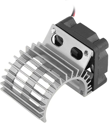 Miniatura 8 de Disipador de calor de motor RC con ventilador de refrigeración, ventilador de enfriamiento de disipador de calor RC para automóvil RC eléctrico a