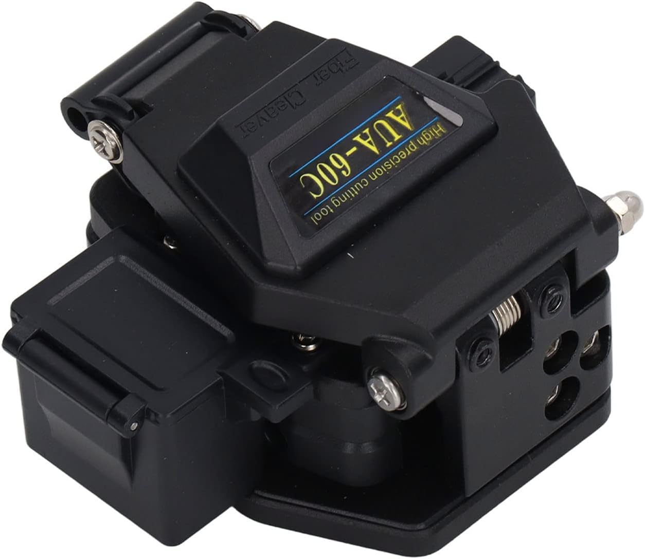 – Generic Fiber Optic Knife Tool, Fiber Cleaver Kit Stable High Accuracy Automatic Back with Waste Box for Cable