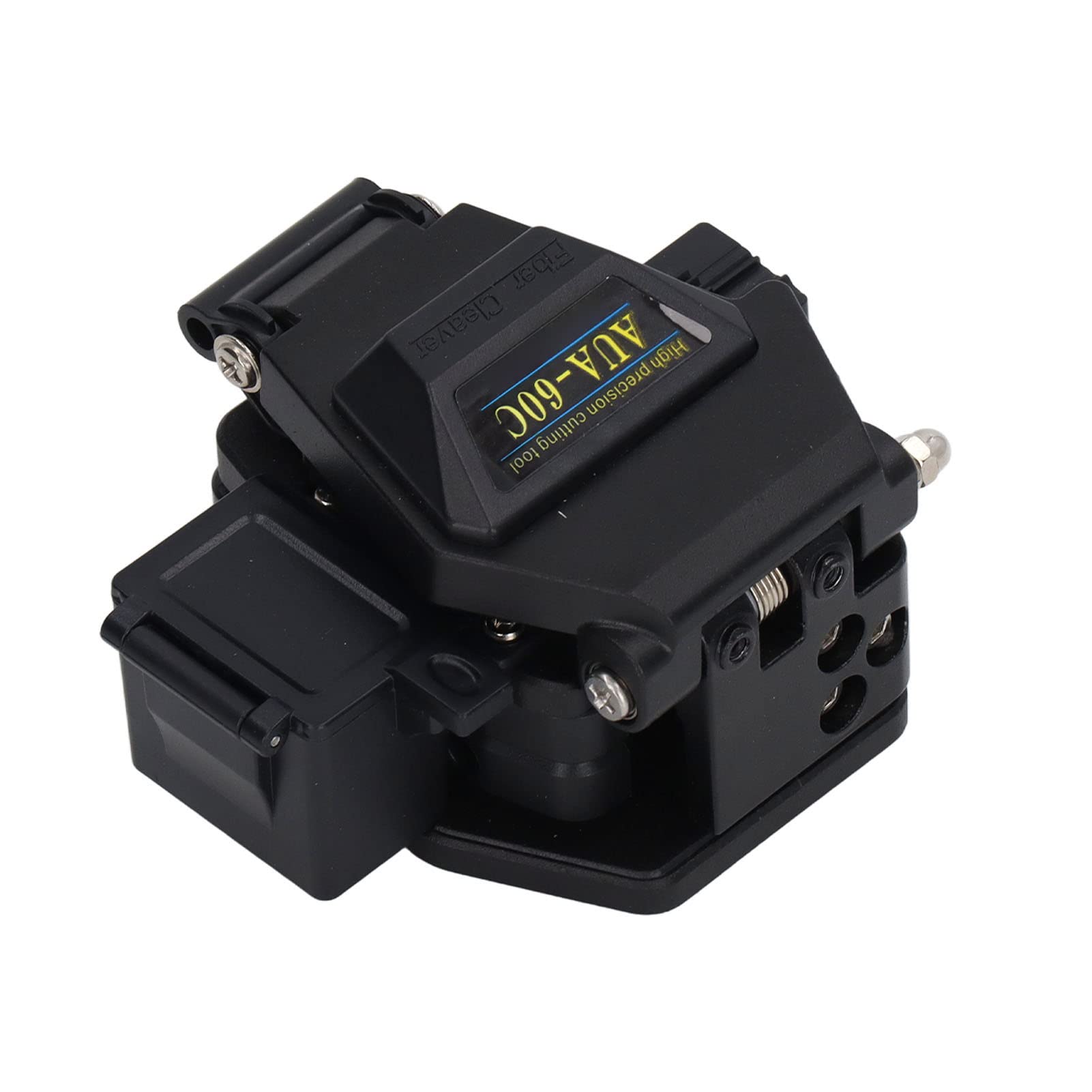 – Generic Fiber Optic Knife Tool, Fiber Cleaver Kit Stable High Accuracy Automatic Back with Waste Box for Cable