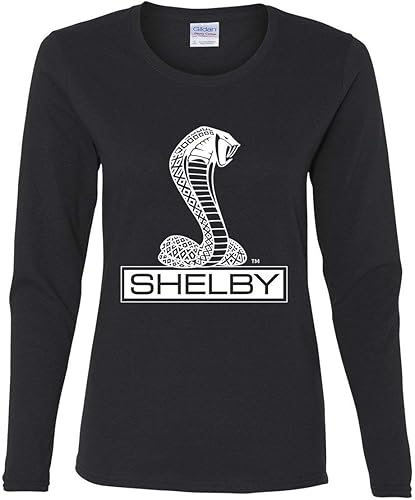 Shelby Cobra - Camiseta de manga larga para mujer, estilo americano, clásico, muscle car, Ford Mustang
