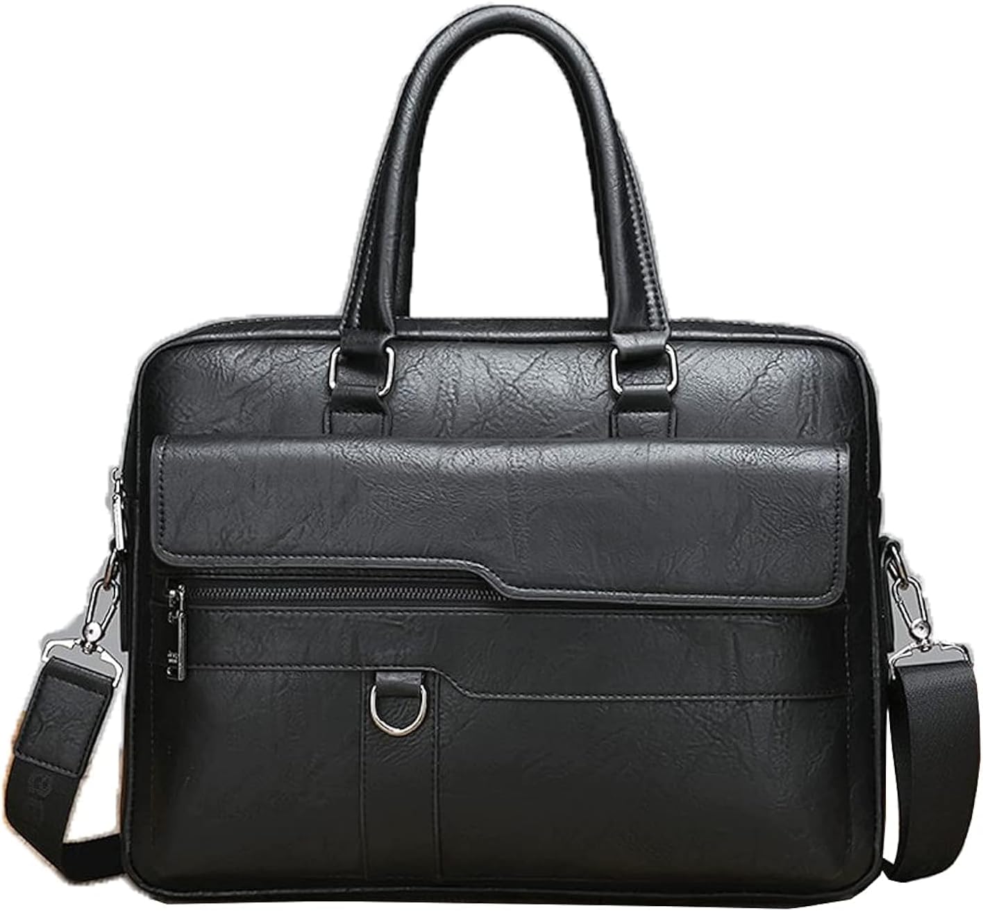 Practical 14 inch Briefcase Laptop Bag for Men - Business Leather Office Bag Messenger Bag Travel Bag for Men
