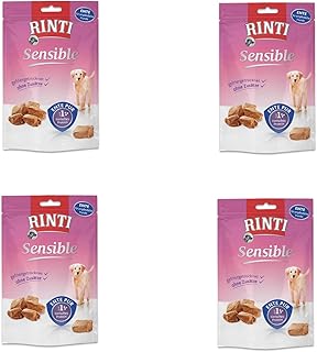 Rinti Sensible Snack Ente | 4er Pack | 4 x 120 g | Ergänzungsfuttermittel für ausgewachsene Hunde | Für empfindliche Hunde | Leicht verdaulich mit der Echtfleisch-Garantie product image