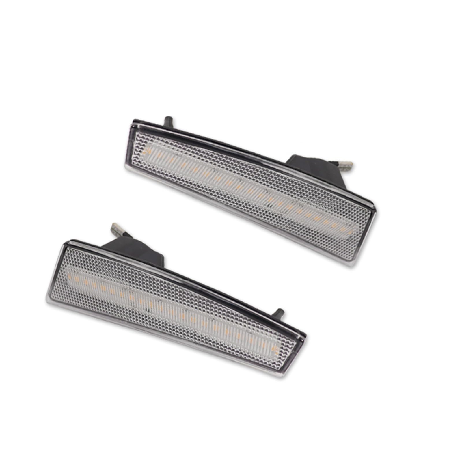 Luces de posición Para Jeep Para Liberty 2008-2012 LED Ámbar Parachoques Delantero Coche Marcador Lateral Luces Señal Giro Estacionamiento 12V Intermitentes Laterales(Clear Lens Amber)