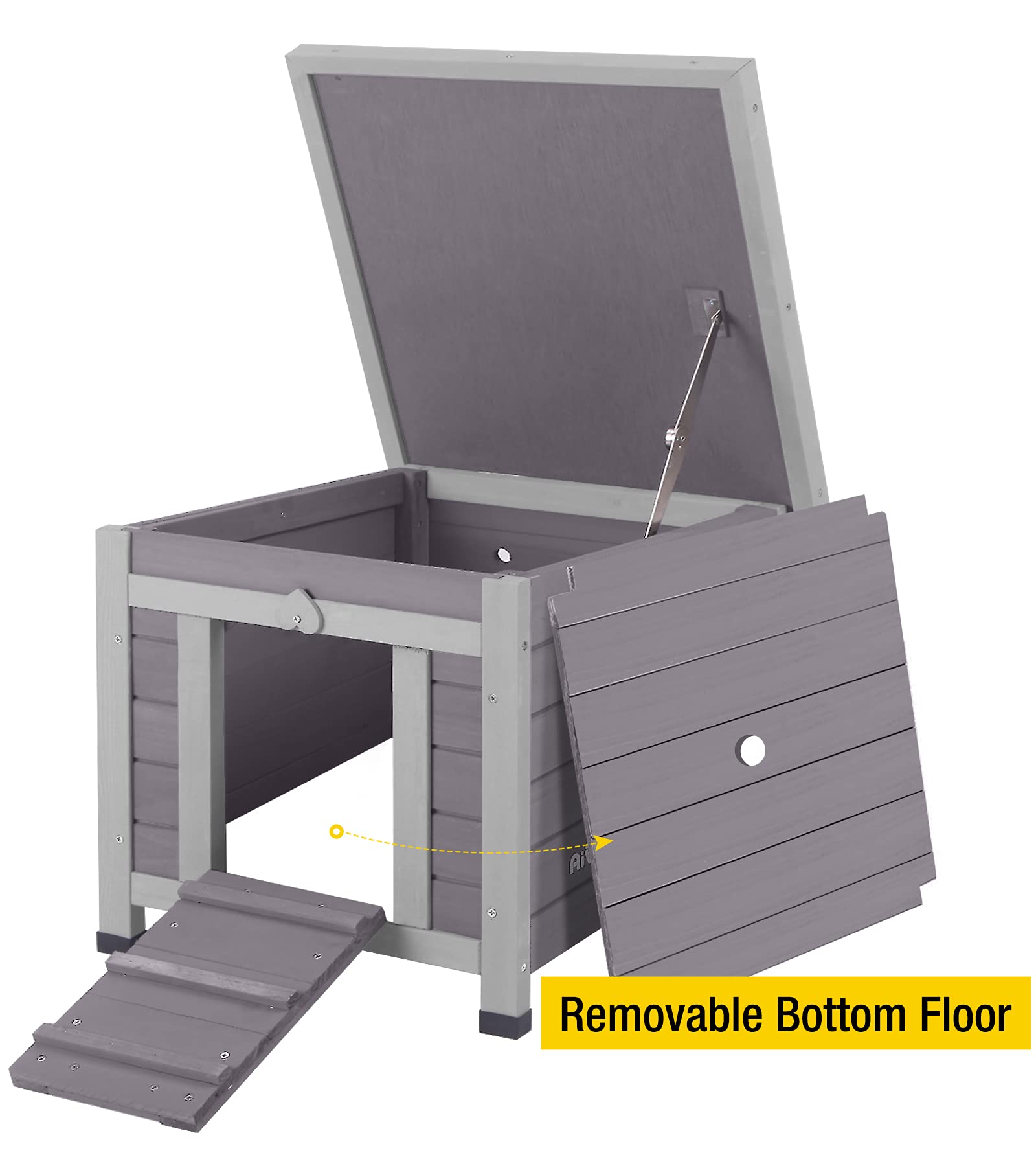 Buy Aivituvin Feral Outdoor Cat House Indoor Rabbit Hutch for Bunnies