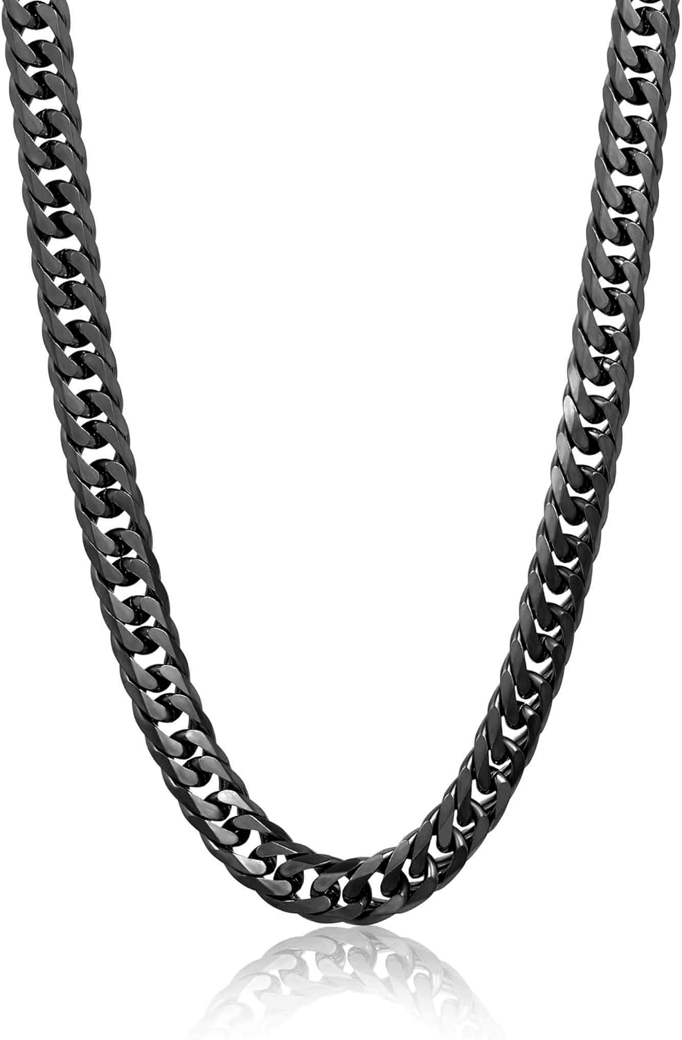 Invicta Jewelry Men's Curb Chain Stainless Steel Necklace (6mm-11.5mm) - 24" - Image 7