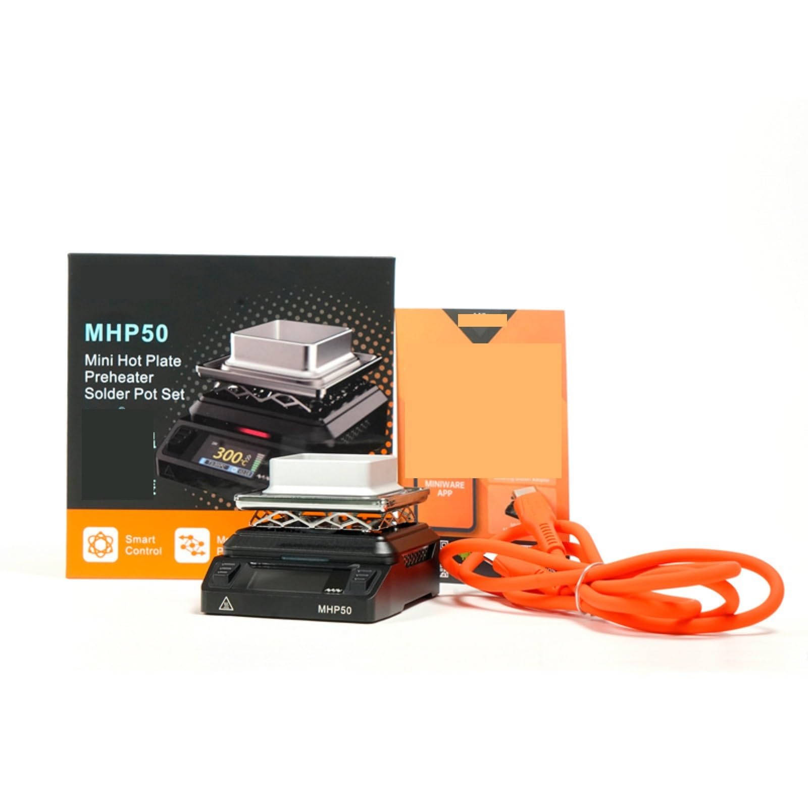 Estación de soldadura, MHP50-C5 150W Mini Kit de crisol soldadura, herramienta estación desoldar estañado PCB Control aplicación