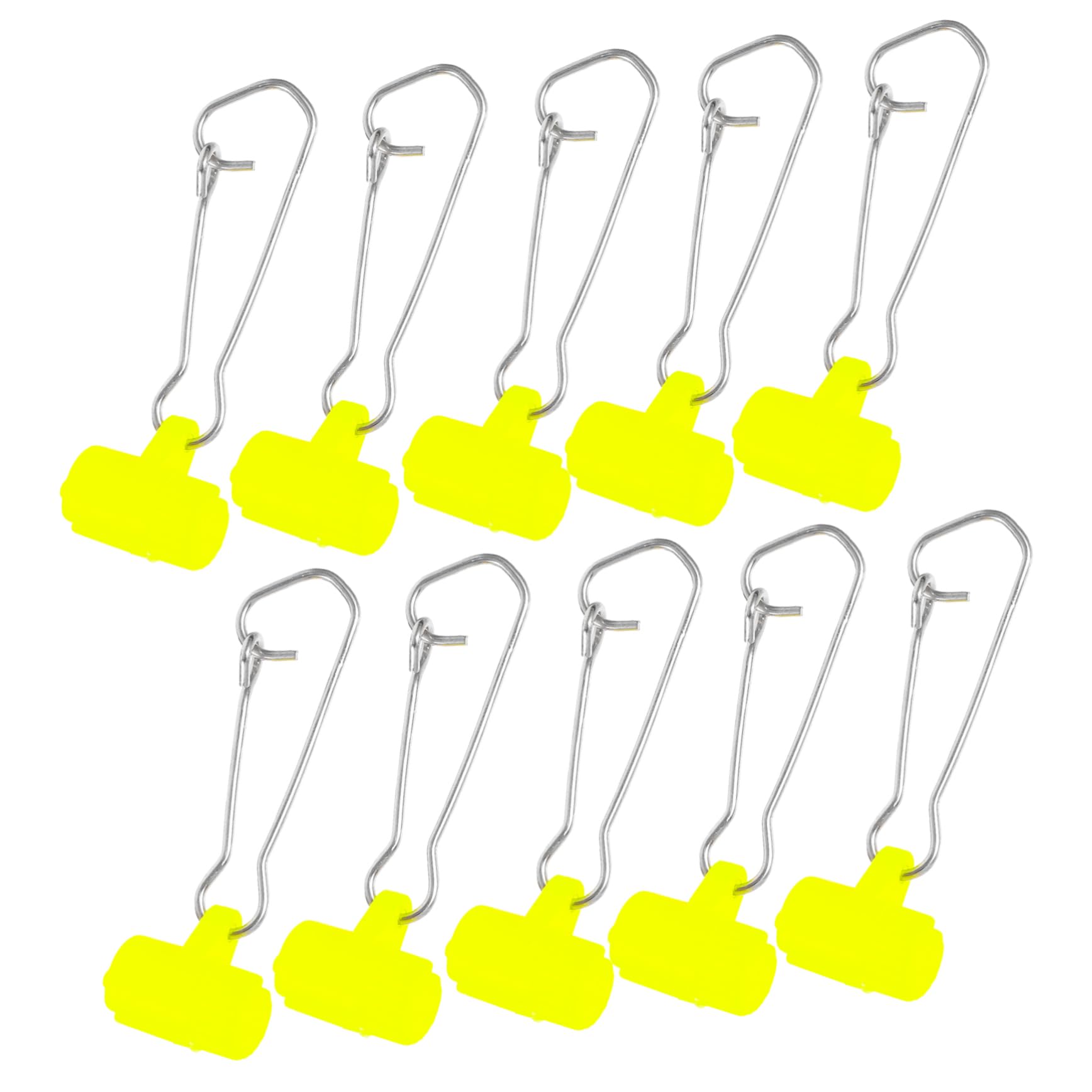 Abaodam Accessoires De Pêche Clips Mousquetons Appâts Mousqueton À Double Verrouillage Pince pour Filet De Pêche Équipement De Pêche Fermeture Éclair Matériel De Pêche en Mer