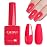 CANNI Pink Gel Polish - Hot Pink Color, 1Pcs U V Gel, Gloss Soak Off For Salon & DIY French Nail Manicure