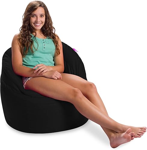 Miniatura 833 de Posh Creations Puf estructurado cómodo para jugar, leer y ver la televisión, Malibu Lounge, tela de lona para colorear, criaturas Criaturas de tela