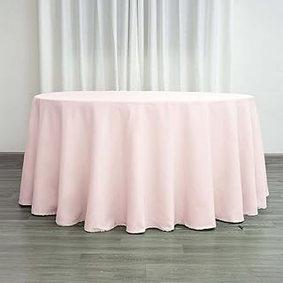 Efavormart Round Tablecloth, 132 Inch Stain & Wrinkle Resistant Washable...