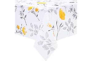 Likiyol Floral Tablecloth 60x84 Inch Rectangle: Blooming Springtime Elegance