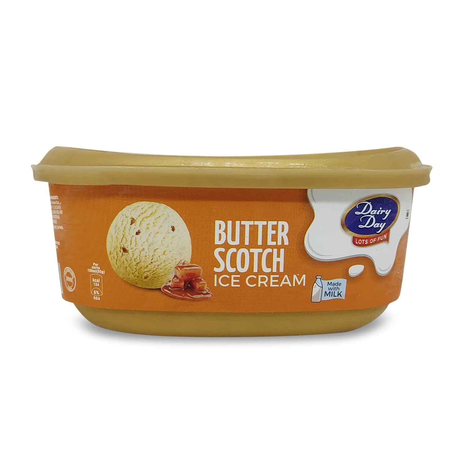 Dairy Day Butterscotch Ice Cream Tub, 500ml Amazon.in Grocery