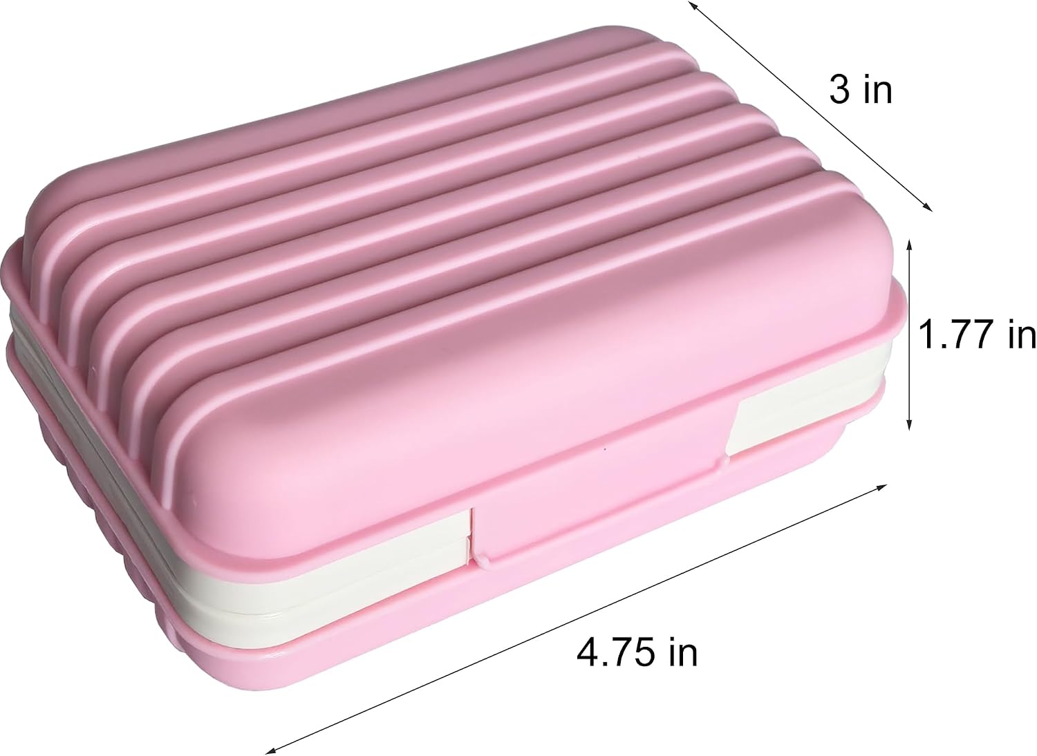 2 Pack Travel Soap Case, Bar Soap Holder Dish, Soap Box Container image 4