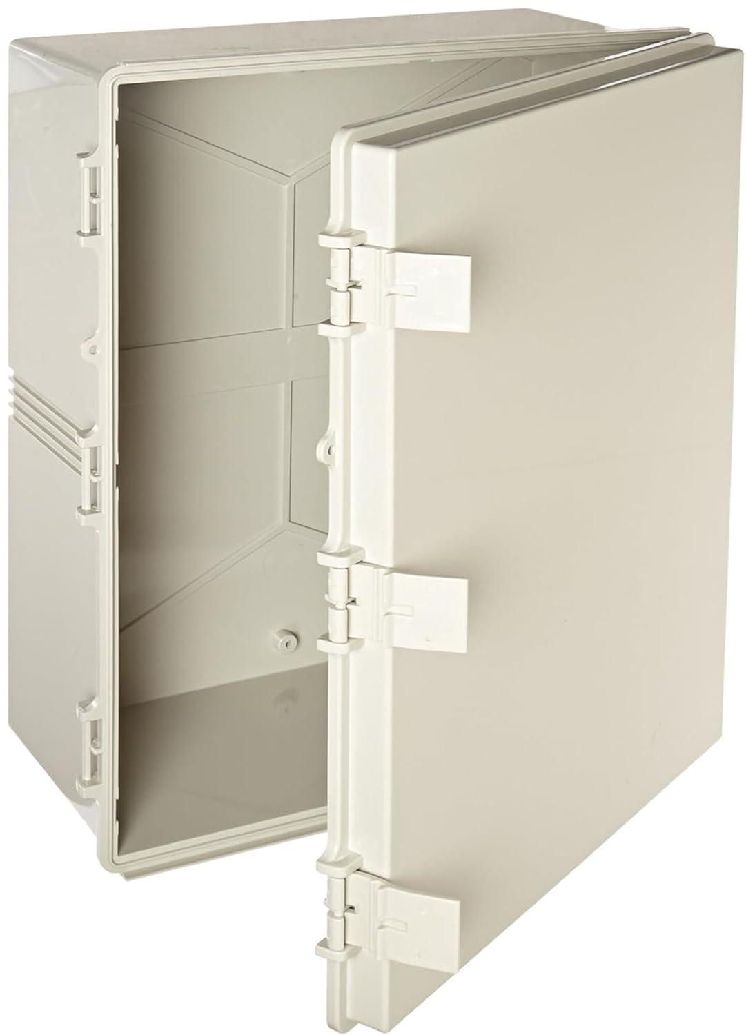 BUD Industries NBF-32134 Plastic Indoor NEMA Economy Box 19.68" L x 15.74" W x 7.87" H, Gray