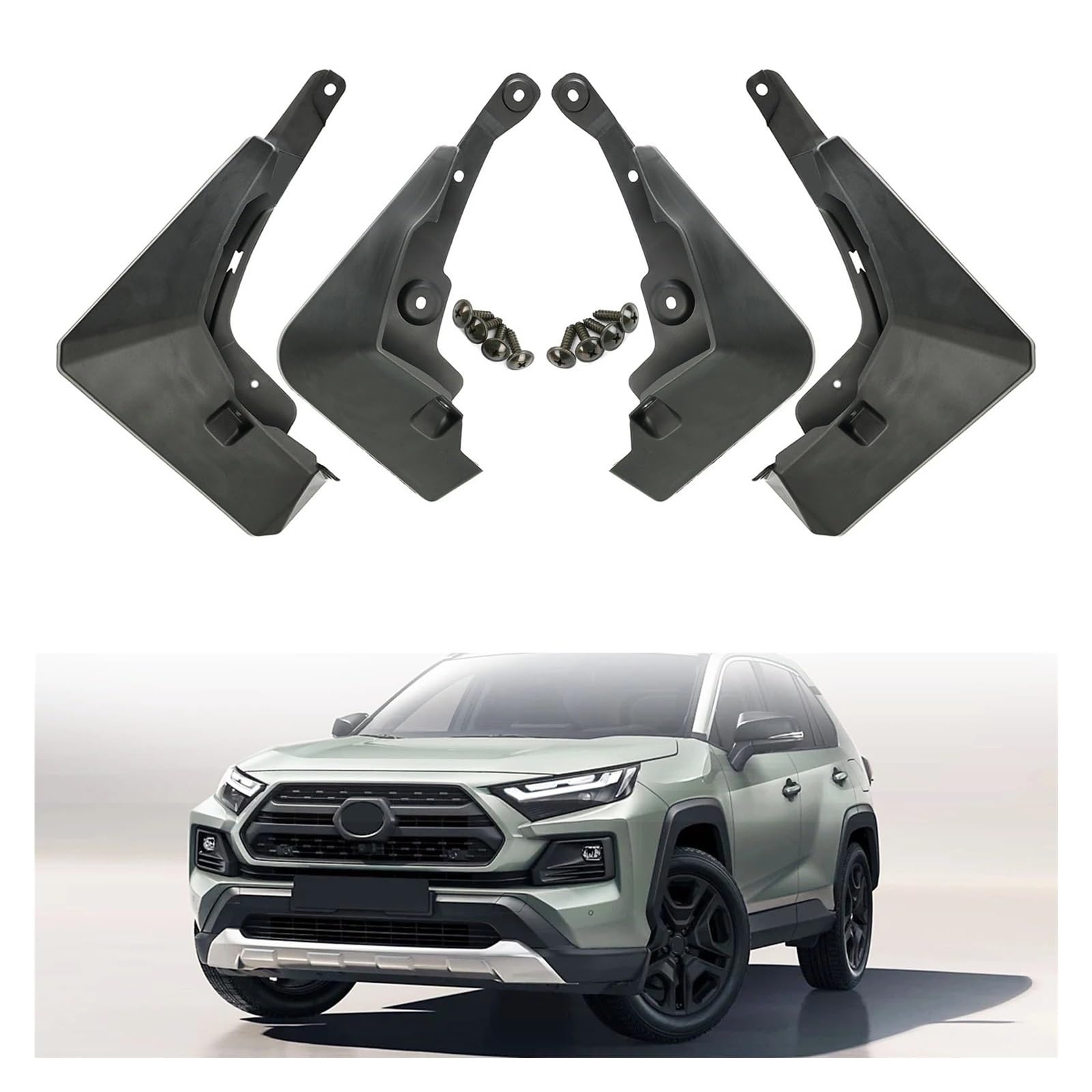 Paraspruzzi Universale Per Toyota Per RAV4 XA50 Per Adventure Per TRD Per EDGE 2019-2025 Paraspruzzi Per Auto Anteriori Posteriori 4x Paraspruzzi Per Veicoli