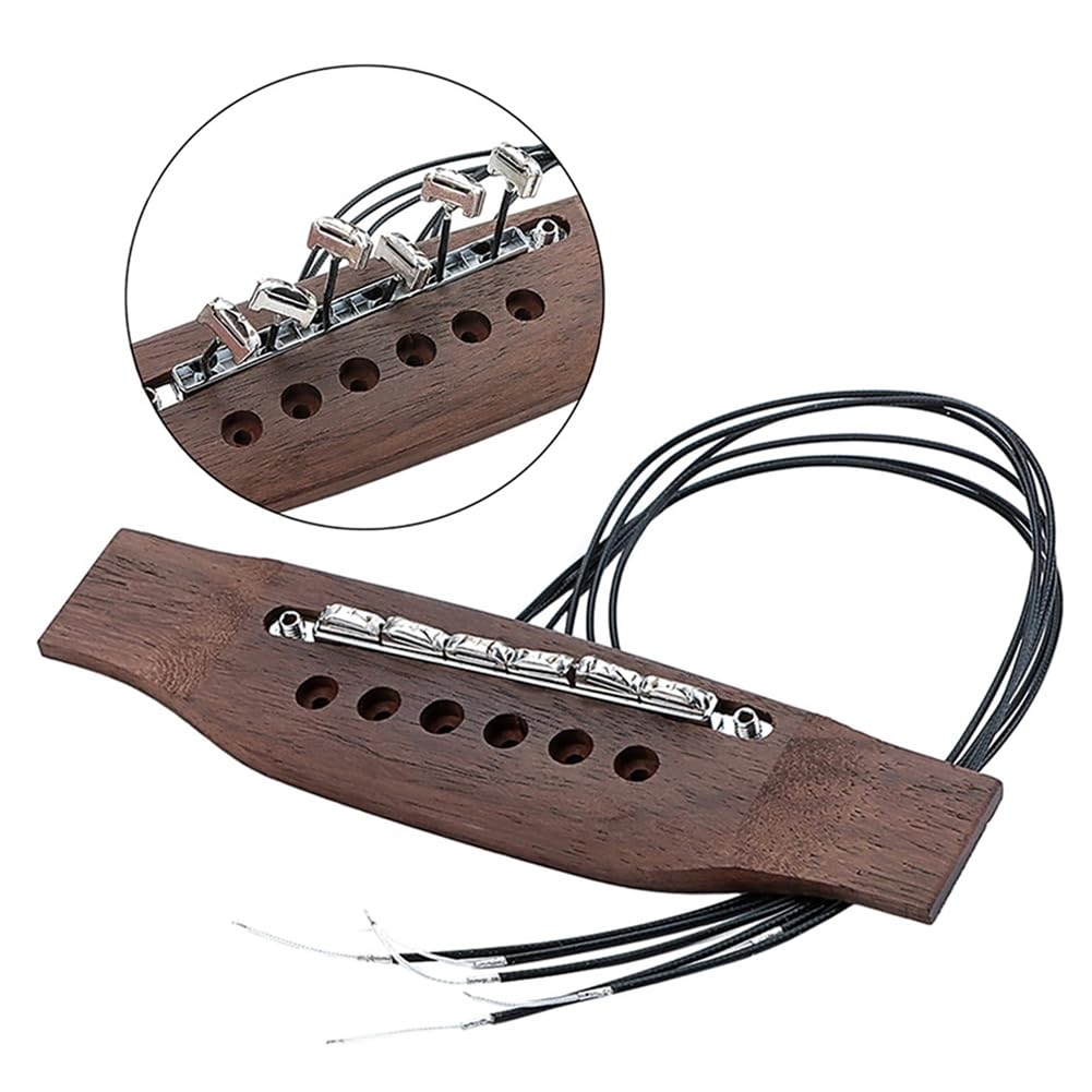 Pickups A Ponte Piezoelettrici per Chitarre Acustiche 6 Corde Componenti di Ricambio Qualità del Suono Granulosa per Chitarra Elettrica.