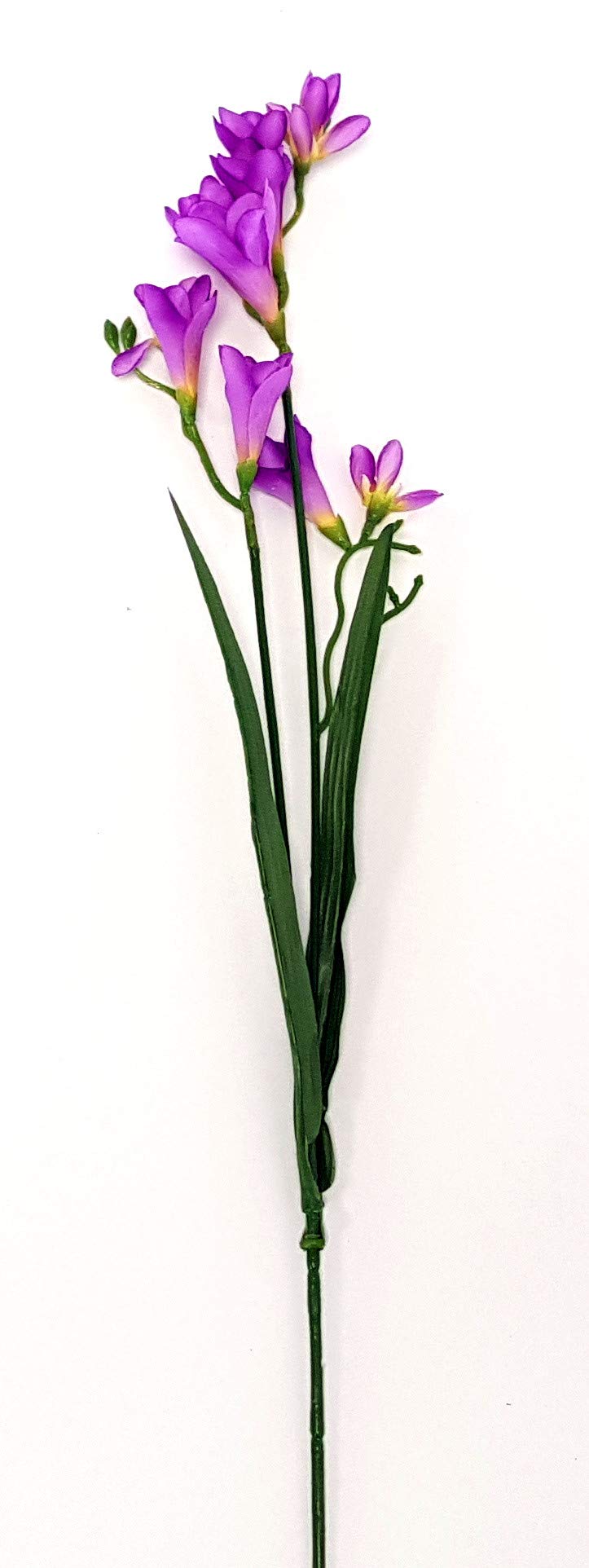 CB Artificial Purple Freesia Spray - 69cm - 2 Heads - Purple Faux Flowers
