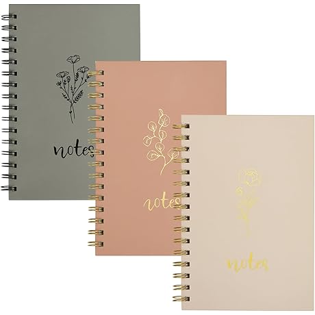 EOOUT Aesthetic Journal Notebooks 3-Pack