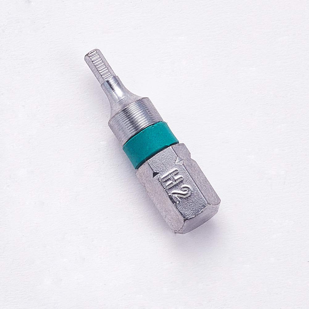 Utoolmart 12 Stück Sicherheits-Sechskant-Schraubendreher-Bits – H4, 25 Mm, 1/4 Zoll Schaft, S2 Stahl | Magnetisch